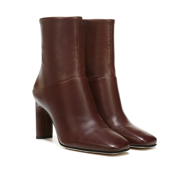 SARTO • Chocolate Brown Flexa Comfort Leather Bootie - Picture 2 of 8